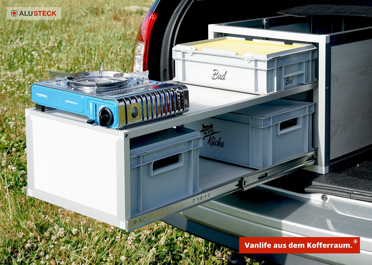 Kombi / SUV Campingbox Kofferraum PKW bauen