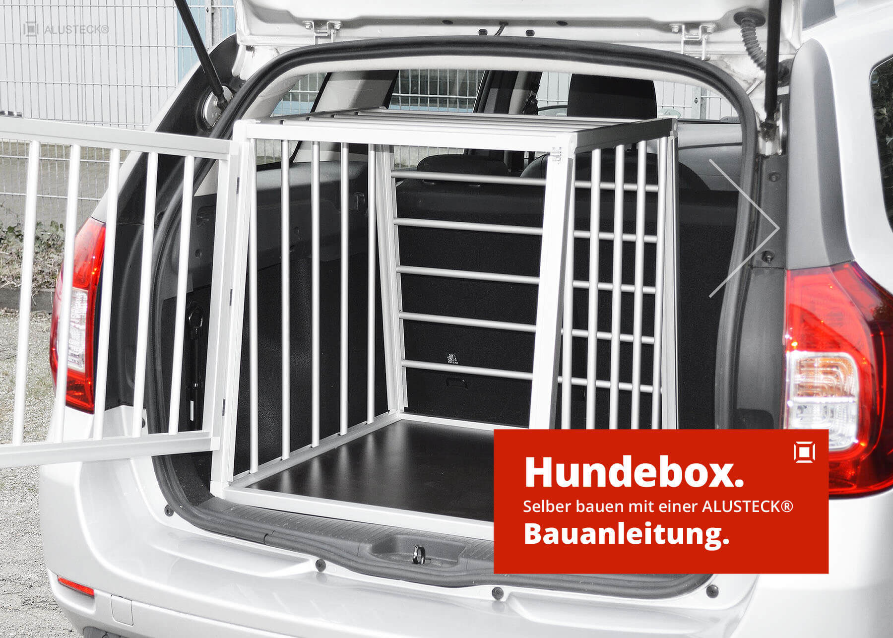 Standard Doppelbox - Hundetransportbox - Hundebox fürs Auto | BAAC ® -  Hundeboxen und Gitter
