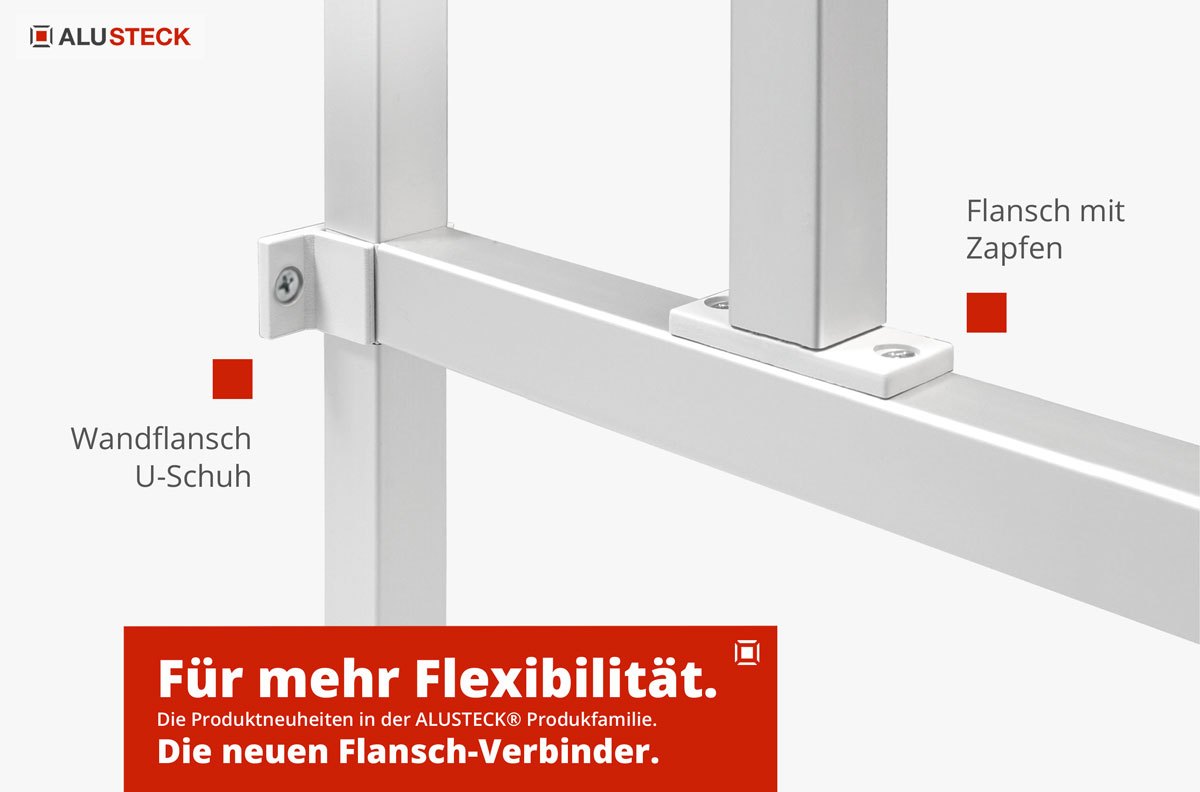 NEU: Flansch-Verbinder für höchste Flexibilität - ALUSTECK®