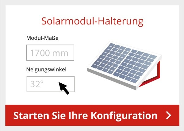 Solarmodul Halterung selber bauen - ALUSTECK®